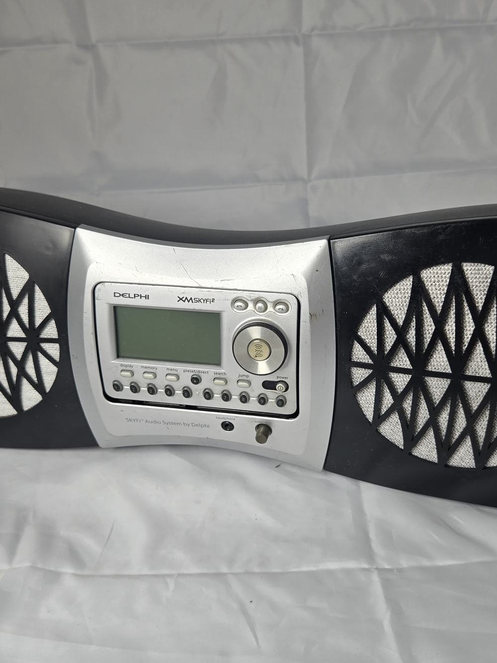 Black and Silver Portable Speaker System with XM Capability